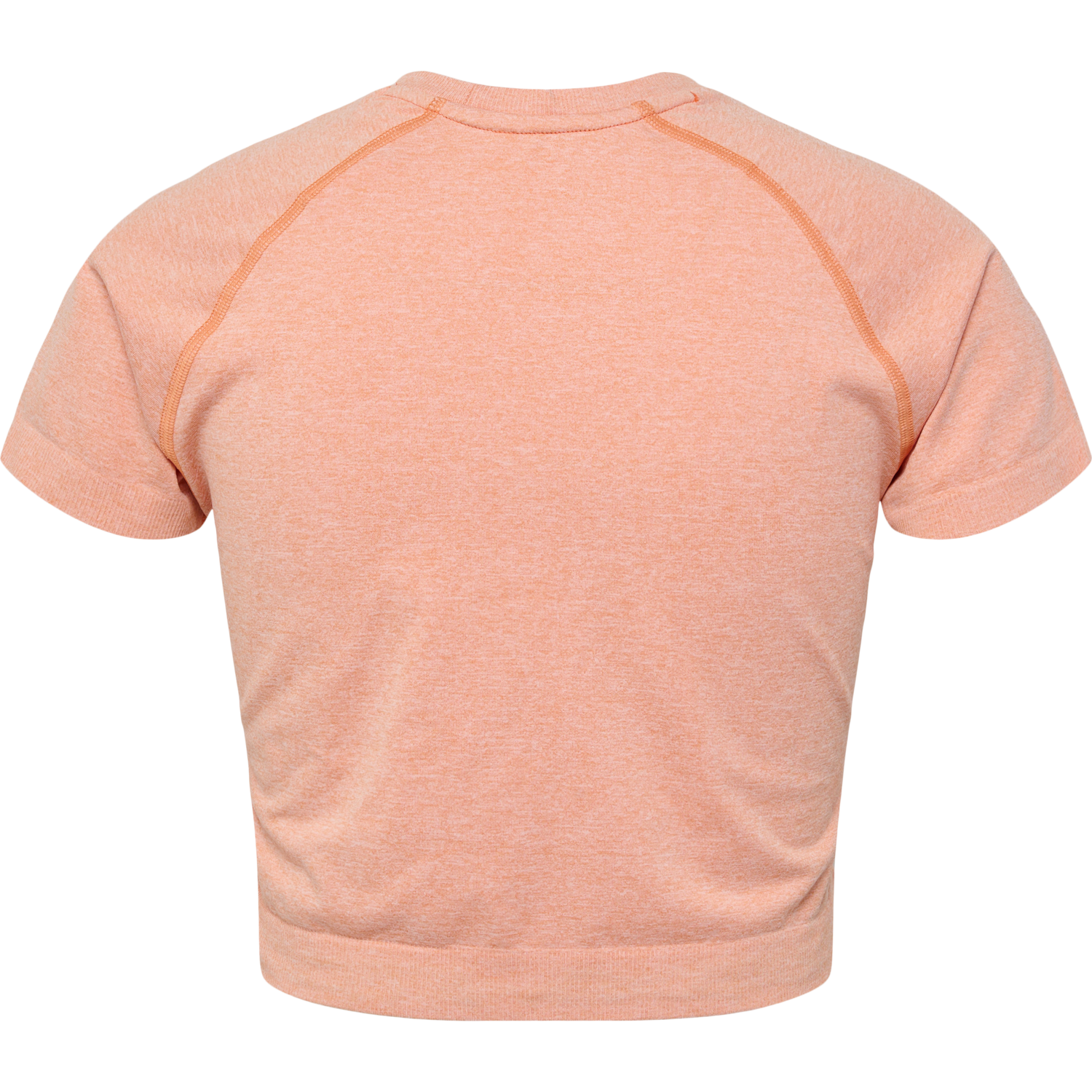 hmlCI SEAMLESS CROPPED T-SHIRT, CANYON SUNSET MELANGE, packshot