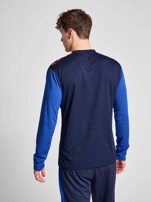 hmlPRO GRID GAME JERSEY L/S, MARITIME BLUE/SURF THE WEB, model