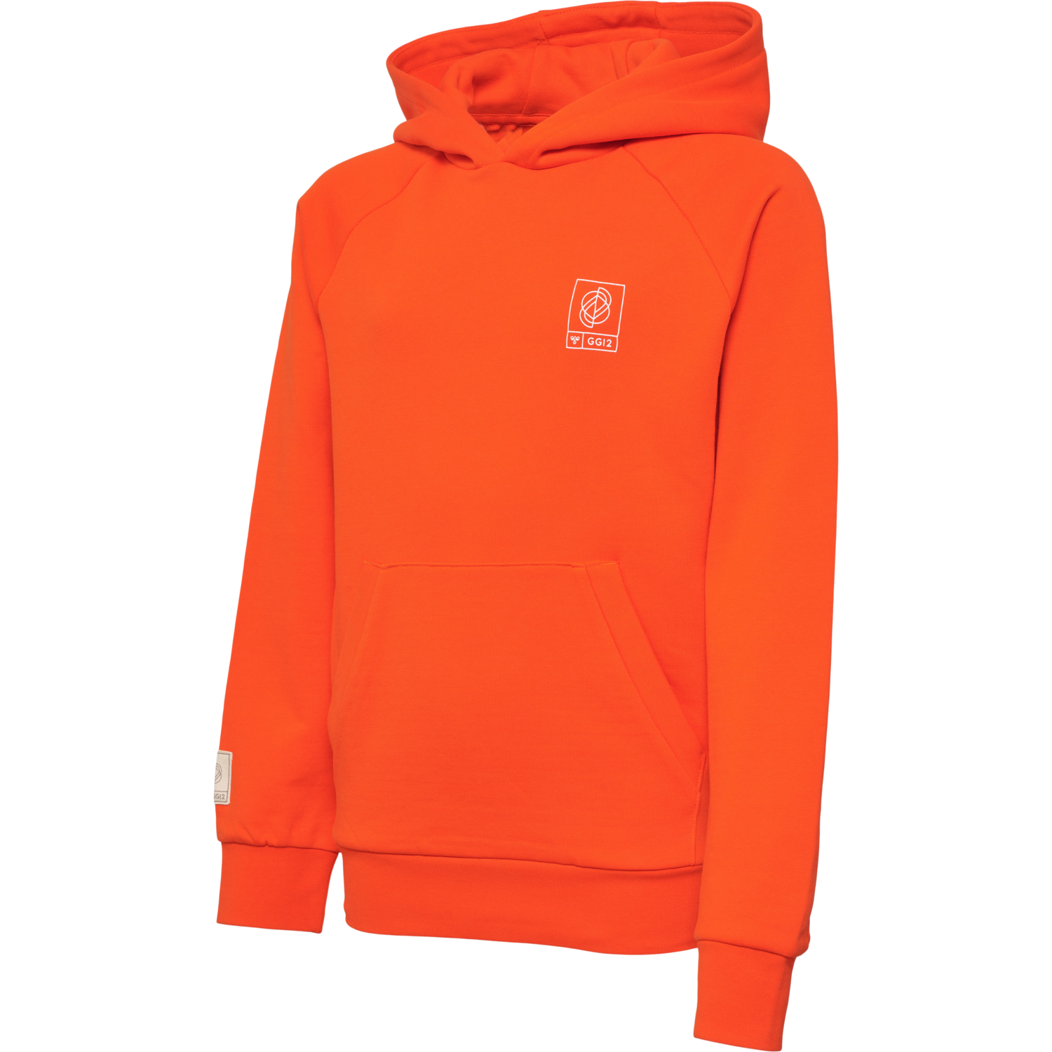 hmlGG12 SWEAT HOODIE KIDS, CHERRY TOMATO, packshot