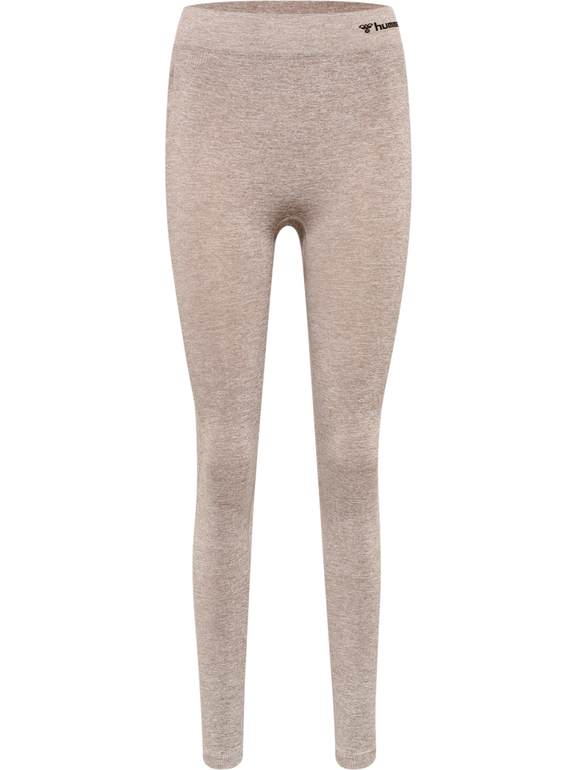 hmlCI SEAMLESS MID WAIST TIGHTS, DRIFTWOOD MELANGE, packshot
