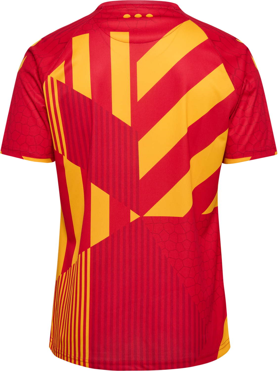 CSC 23/24 ANNIVERSARY JERSEY S/S, TRUE RED/SPORTS YELLOW, packshot