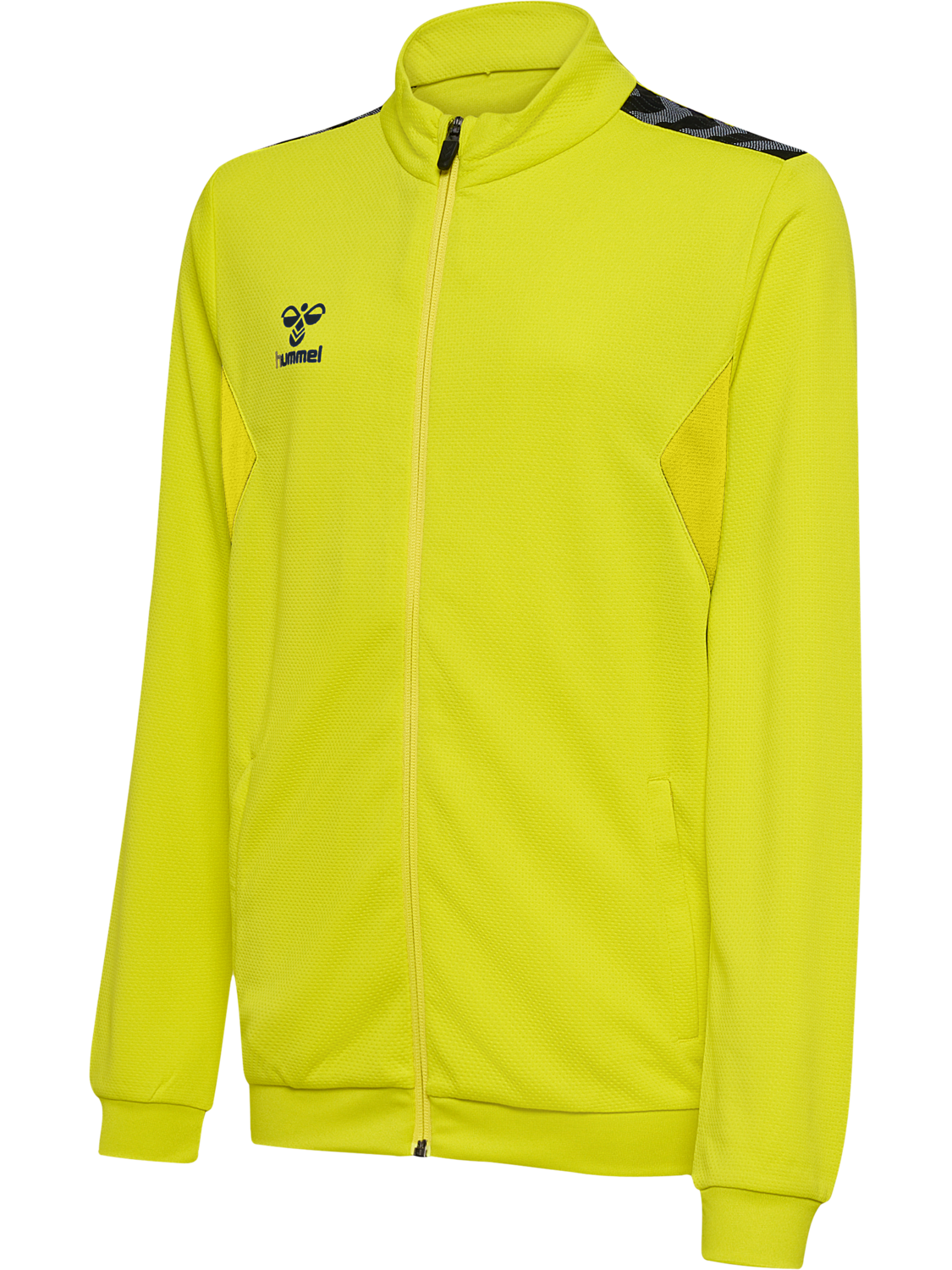 hmlAUTHENTIC PL ZIP JACKET KIDS, BLAZING YELLOW, packshot