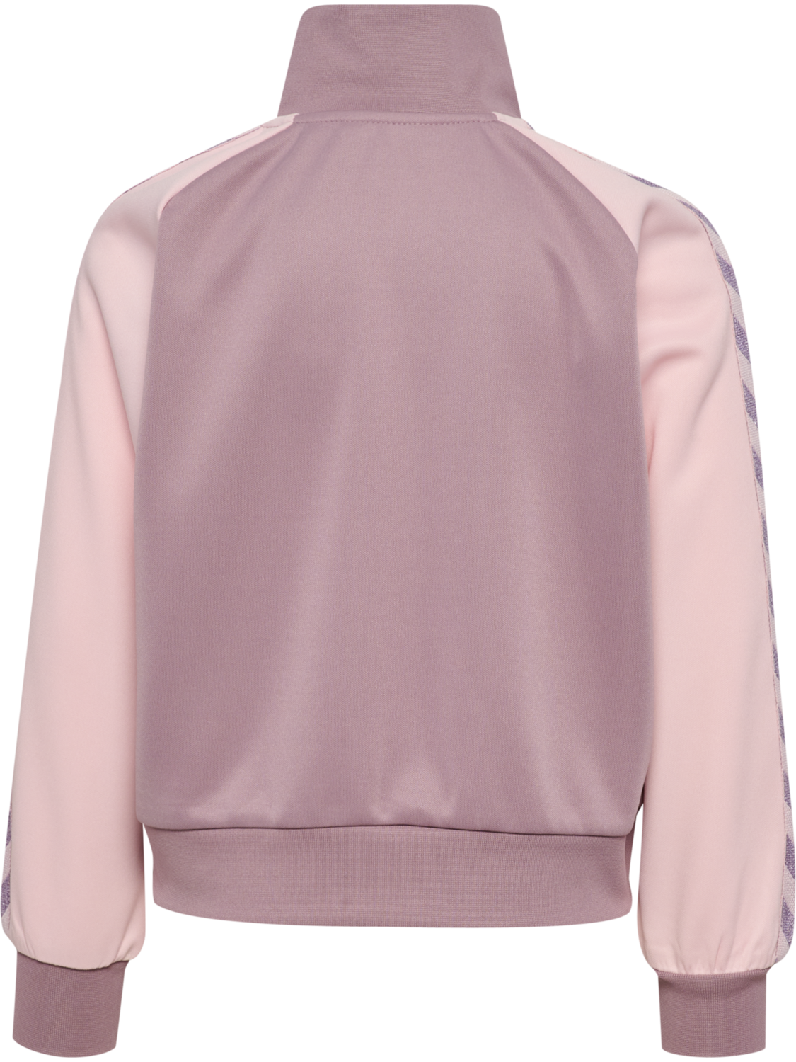 hmlJR REG POLY TAPE ZIP JACKET, SEA FOG, packshot