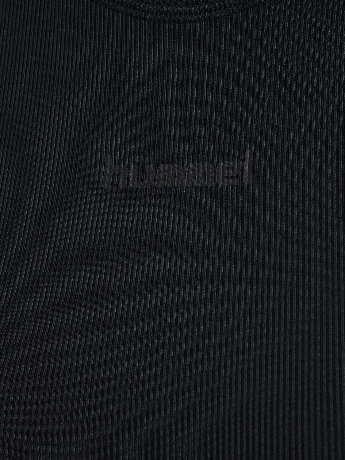 hmlPULSE RIB W T-SHIRT S/S, BLACK, packshot