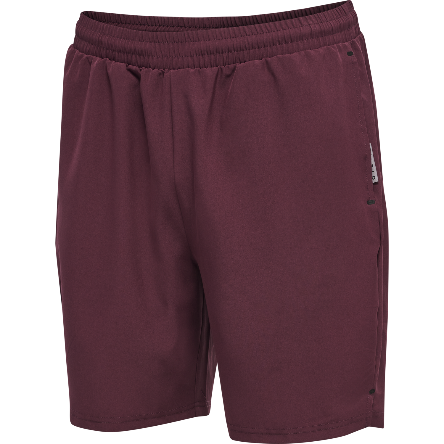 hmlMOVE GRID WOVEN SHORTS, GRAPE WINE, packshot