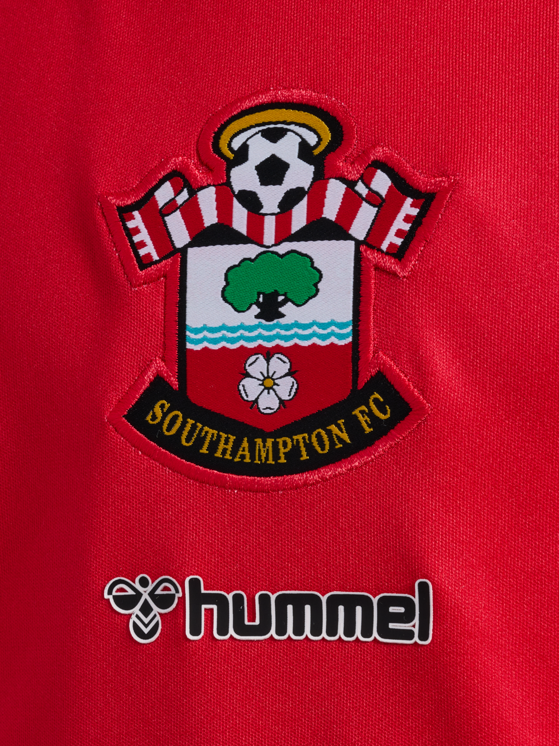 SOU 22/23 HOME JERSEY S/S KIDS, WHITE/RED, packshot