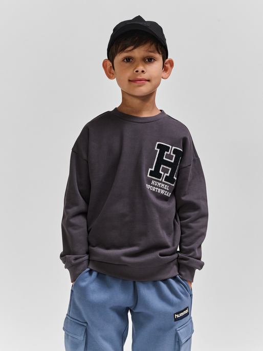 hmlALLTON SWEATSHIRT, FORGED IRON, model