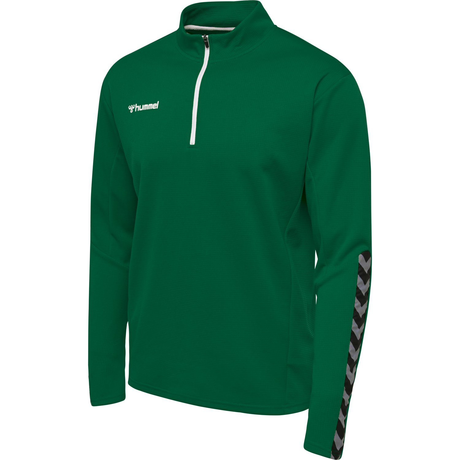 hmlAUTHENTIC HALF ZIP SWEATSHIRT, EVERGREEN, packshot
