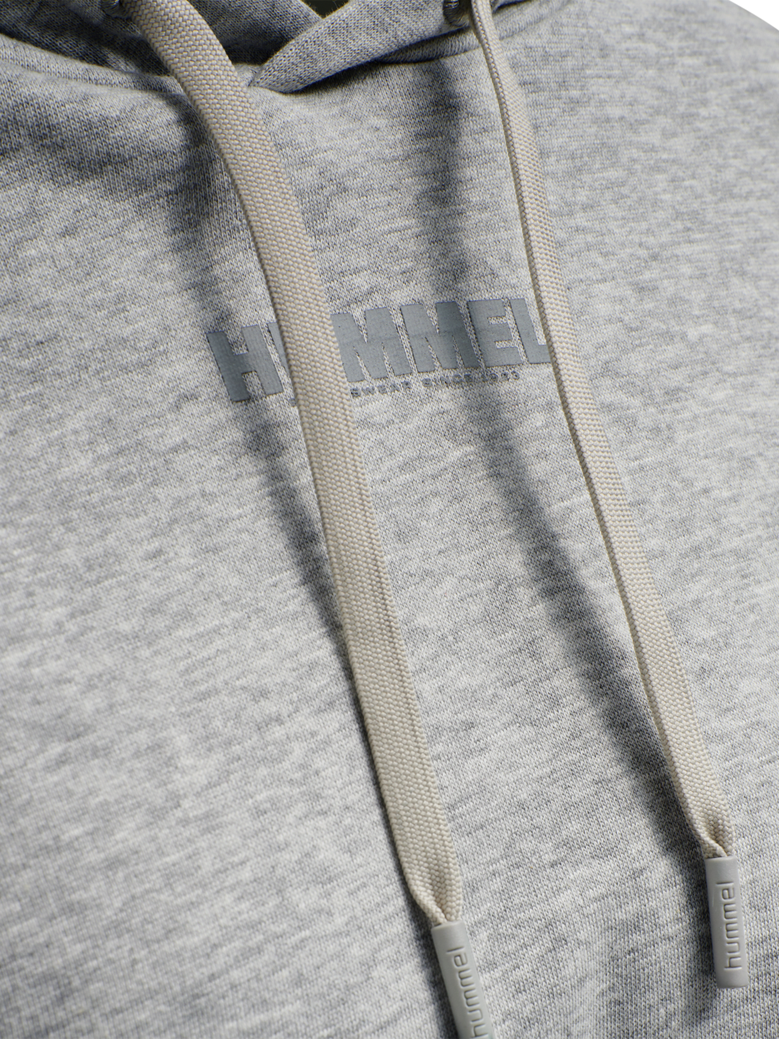 hmlLEGACY WOMAN CROPPED HOODIE, GREY MELANGE, packshot