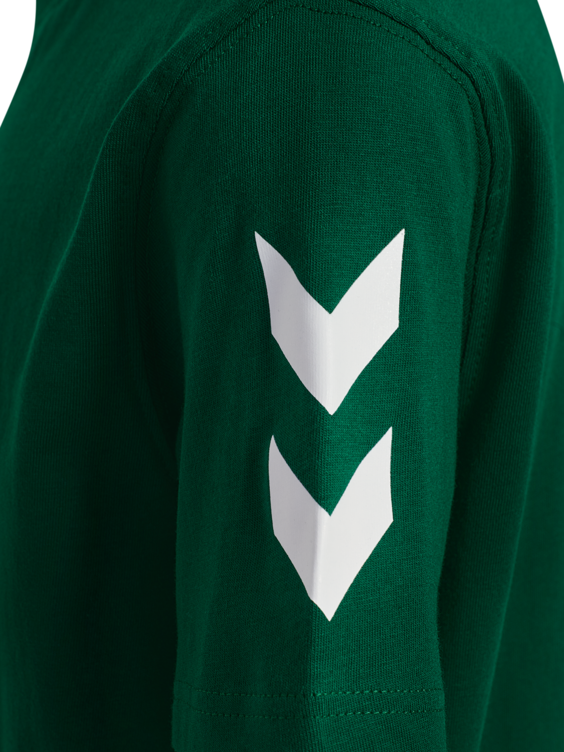 hmlGO 2.0 CHEVRON T-SHIRT S/S KIDS, EVERGREEN, packshot