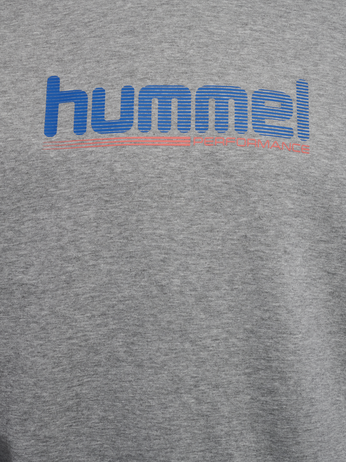 hmlGRAPHIC CREWNECK, GREY MELANGE, packshot