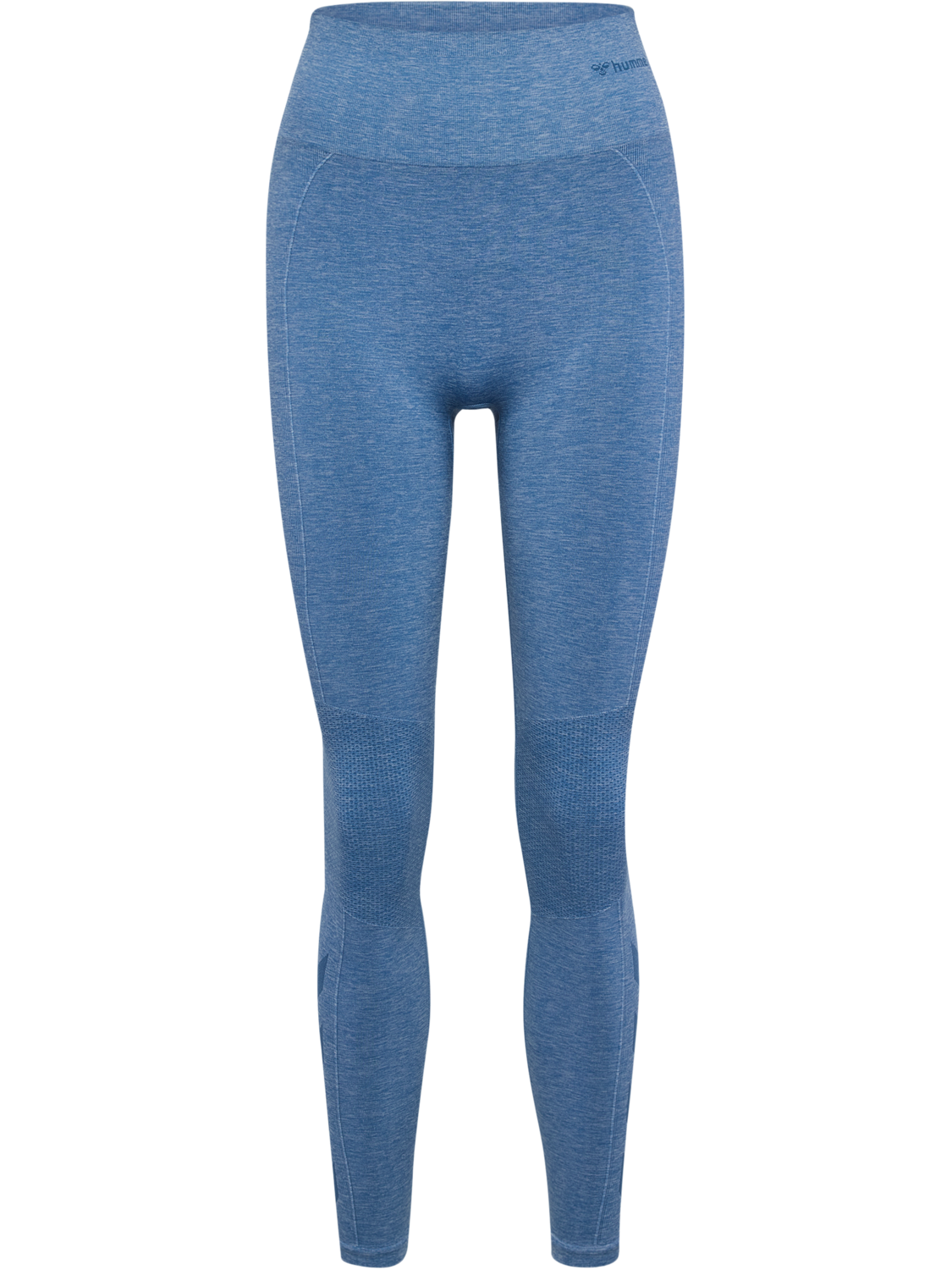 hmlCANA SEAMLESS HIGH WAIST TIGHTS, CORONET BLUE MELANGE, packshot