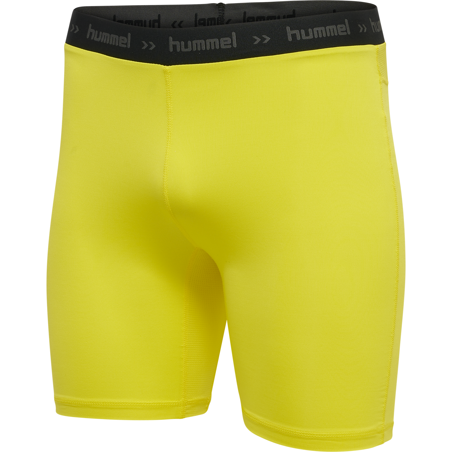 HML FIRST PERFORMANCE TIGHT SHORTS, BLAZING YELLOW, packshot