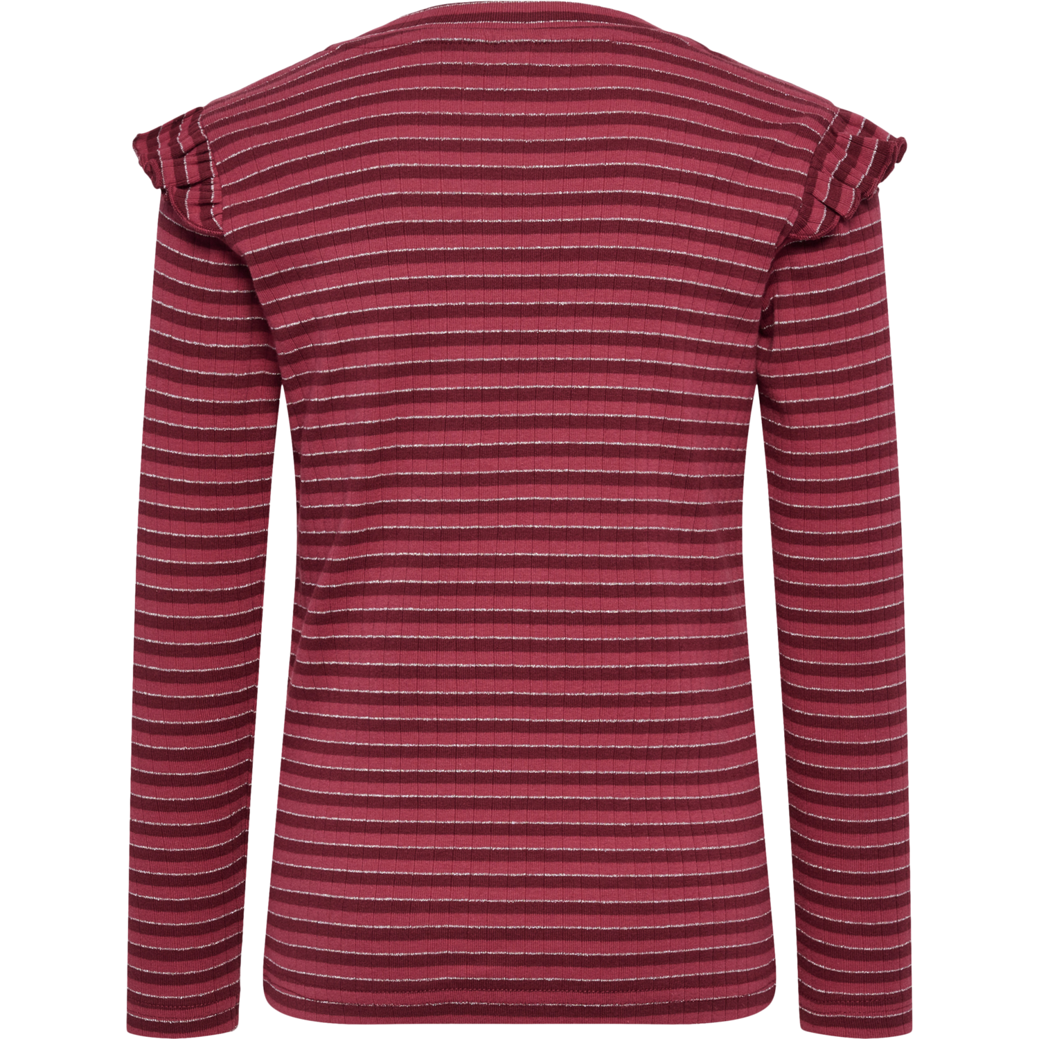 hmlMERLE T-SHIRT L/S, CORDOVAN, packshot