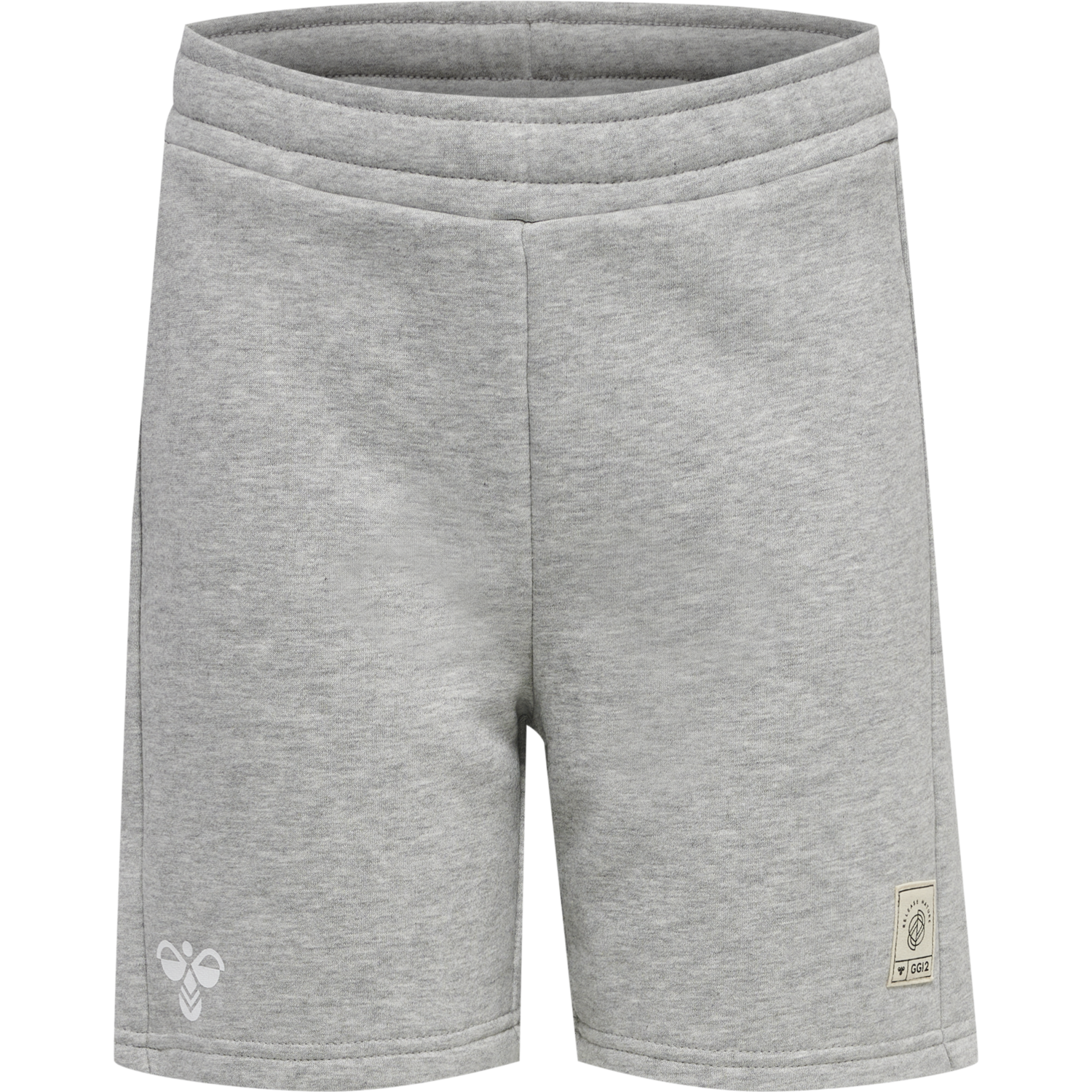 hmlGG12 SWEAT SHORTS KIDS, GREY MELANGE, packshot