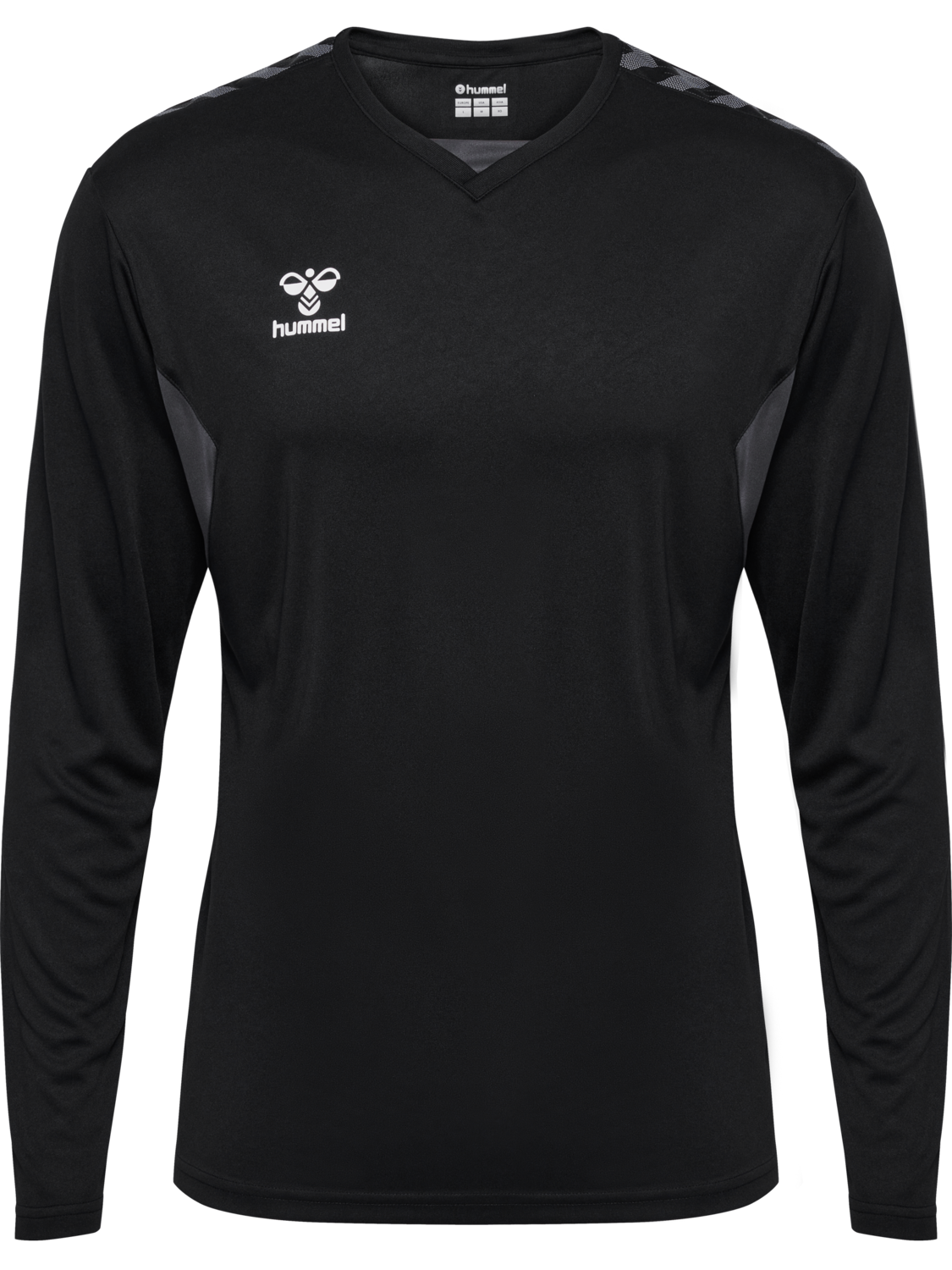 hmlAUTHENTIC PL JERSEY L/S, BLACK, packshot