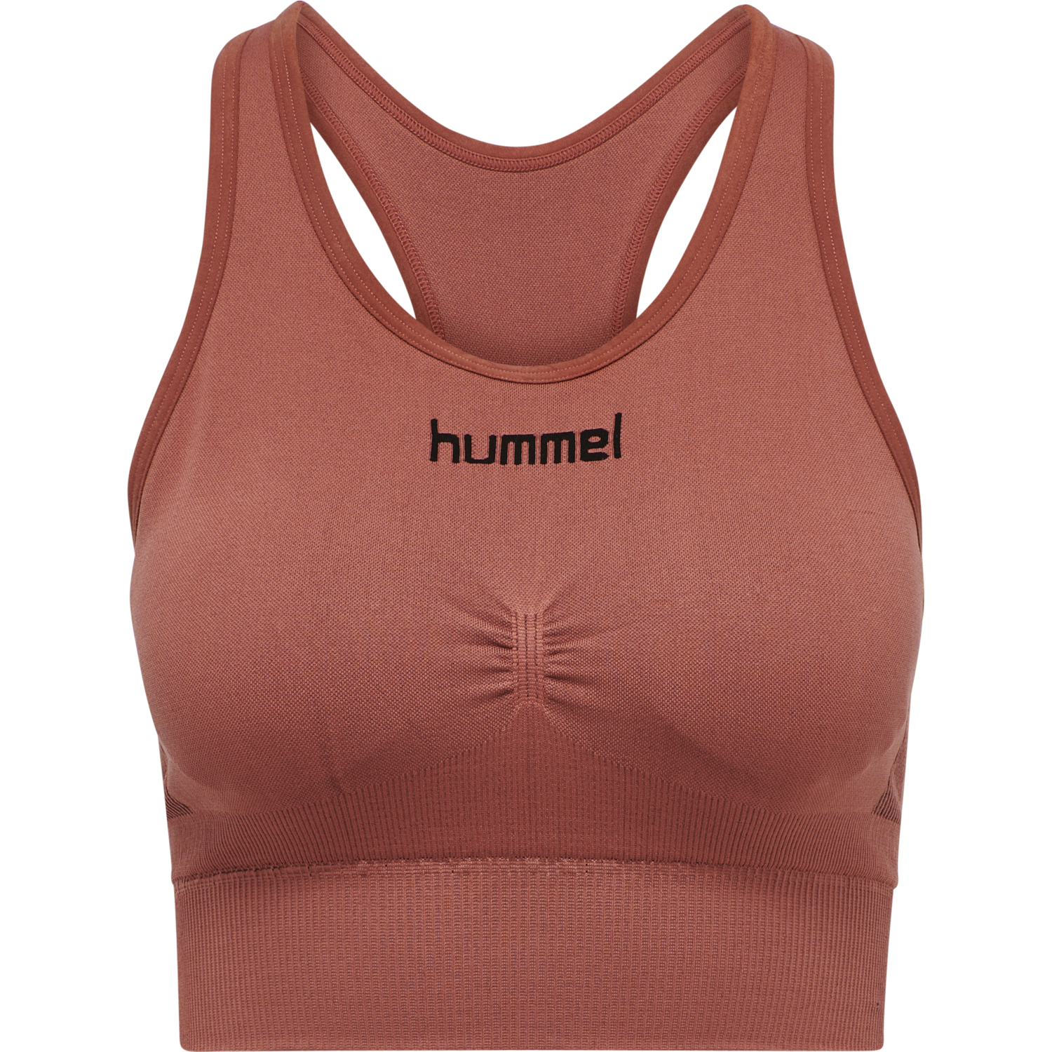 HUMMEL FIRST SEAMLESS BRA WOMAN, MARSALA, packshot
