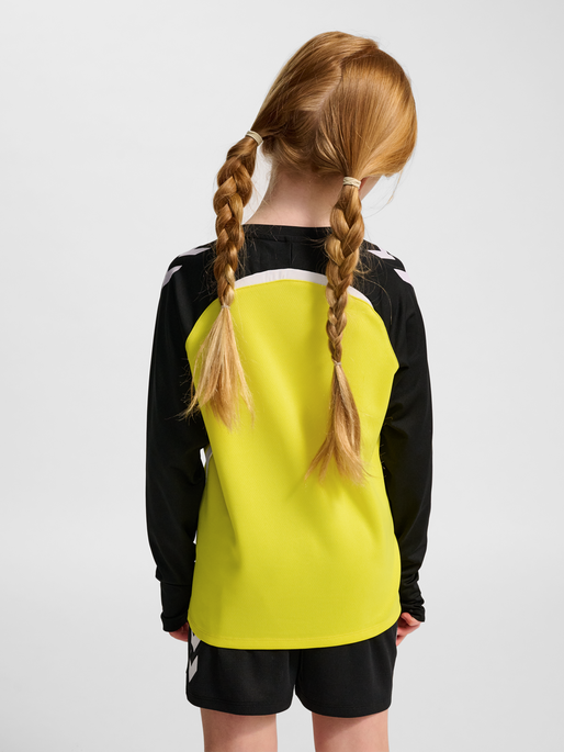 hmlLEAD 2.0 CREW SWEAT KIDS, BLAZING YELLOW/BLACK, model