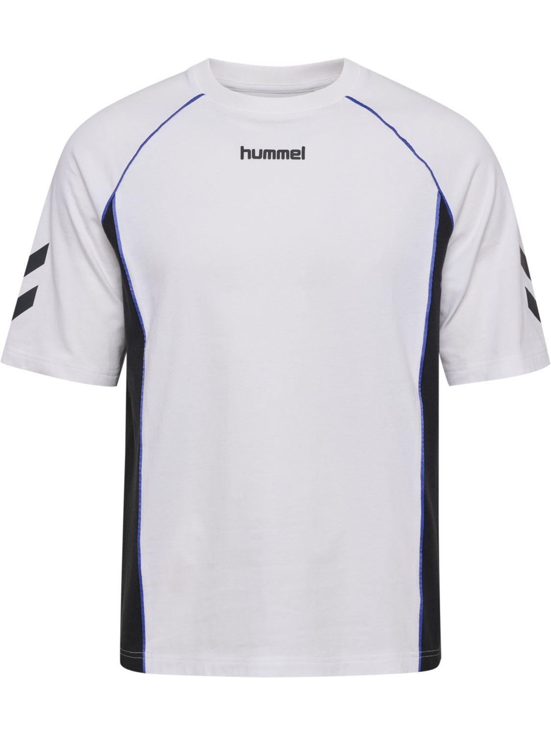 hmlBLAZE26 ATHLEISURE T-SHIRT S/S, WHITE/ASPHALT, packshot