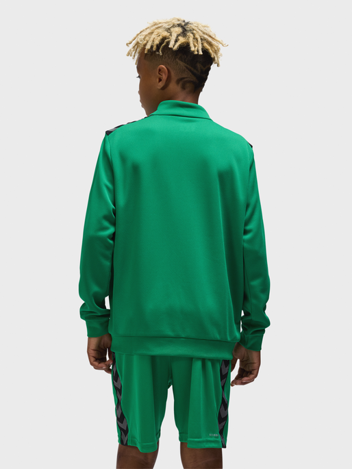 hmlAUTHENTIC PL ZIP JACKET KIDS, JELLY BEAN, model