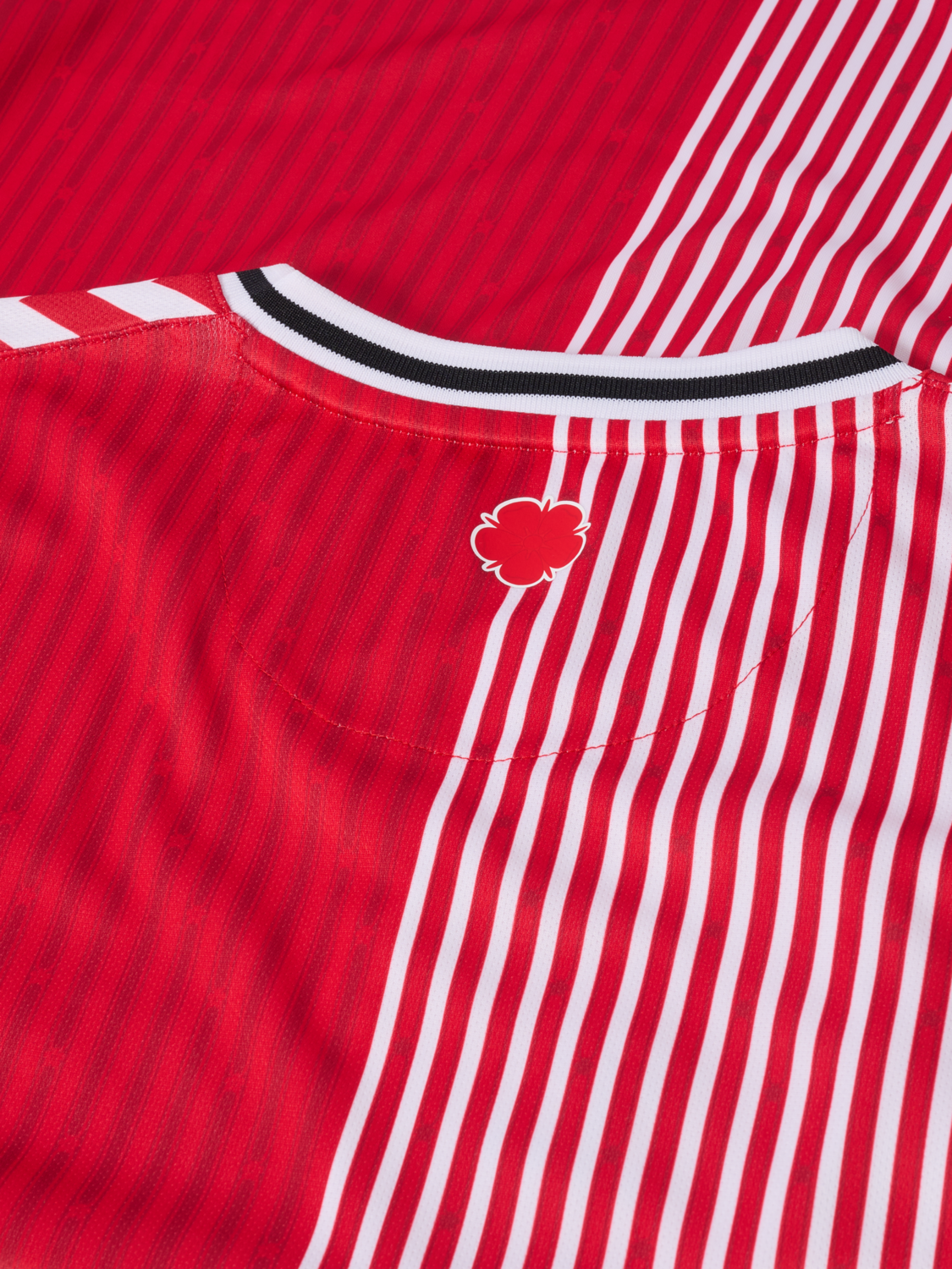 SOU 23/24 HOME JERSEY S/S KIDS, RED/WHITE, packshot