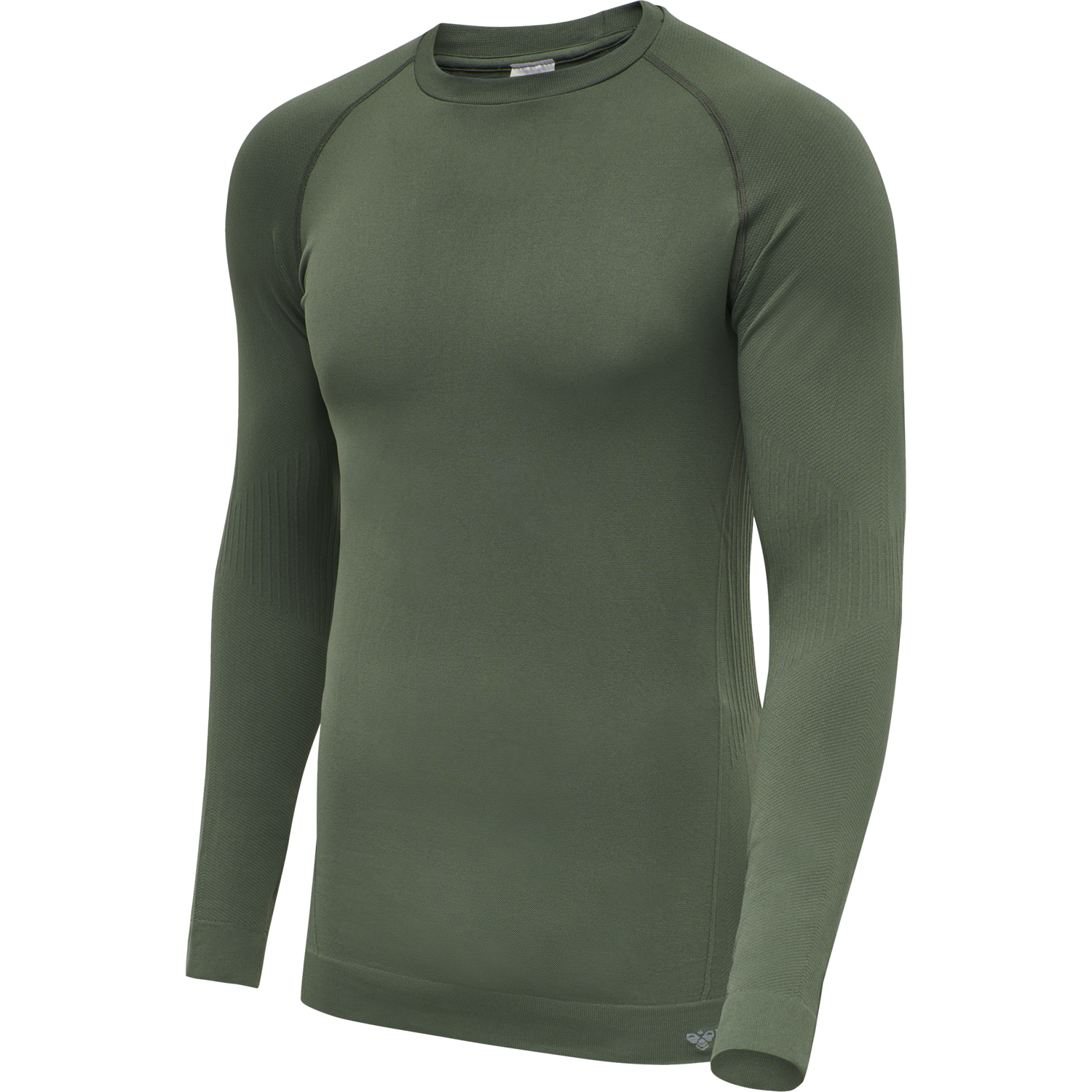 hmlSTROKE SEAMLESS T-SHIRT L/S, THYME, packshot