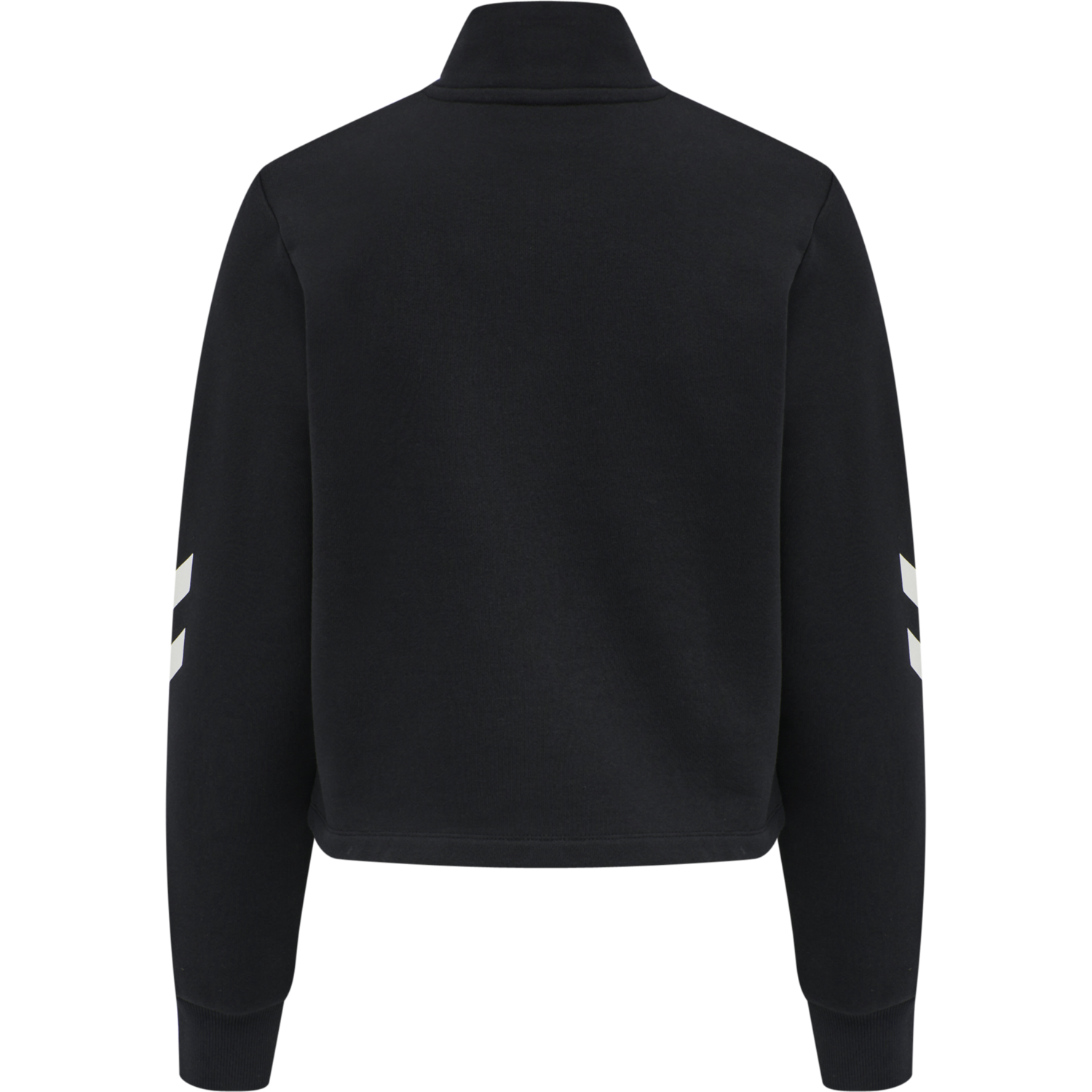 hmlLGC NIKKA CROPPED HALFZIP, BLACK, packshot