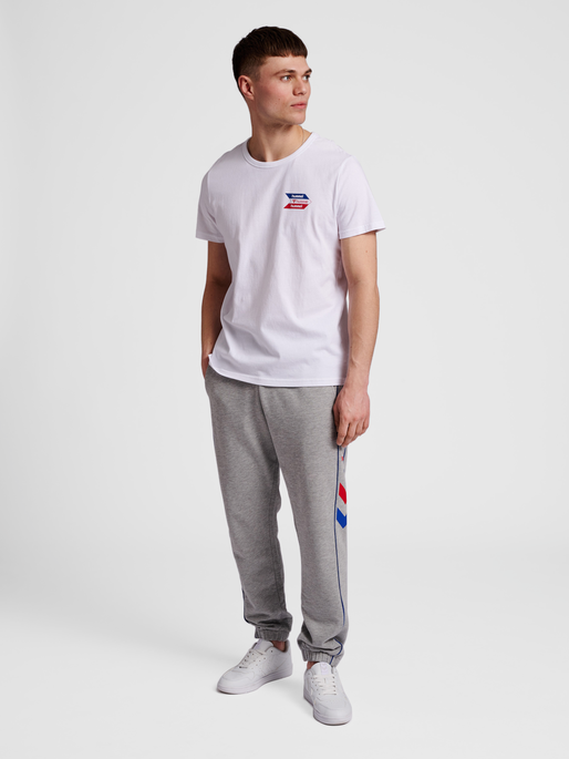 hmlIC COMBI  T-SHIRT, WHITE/BLUE/RED, model