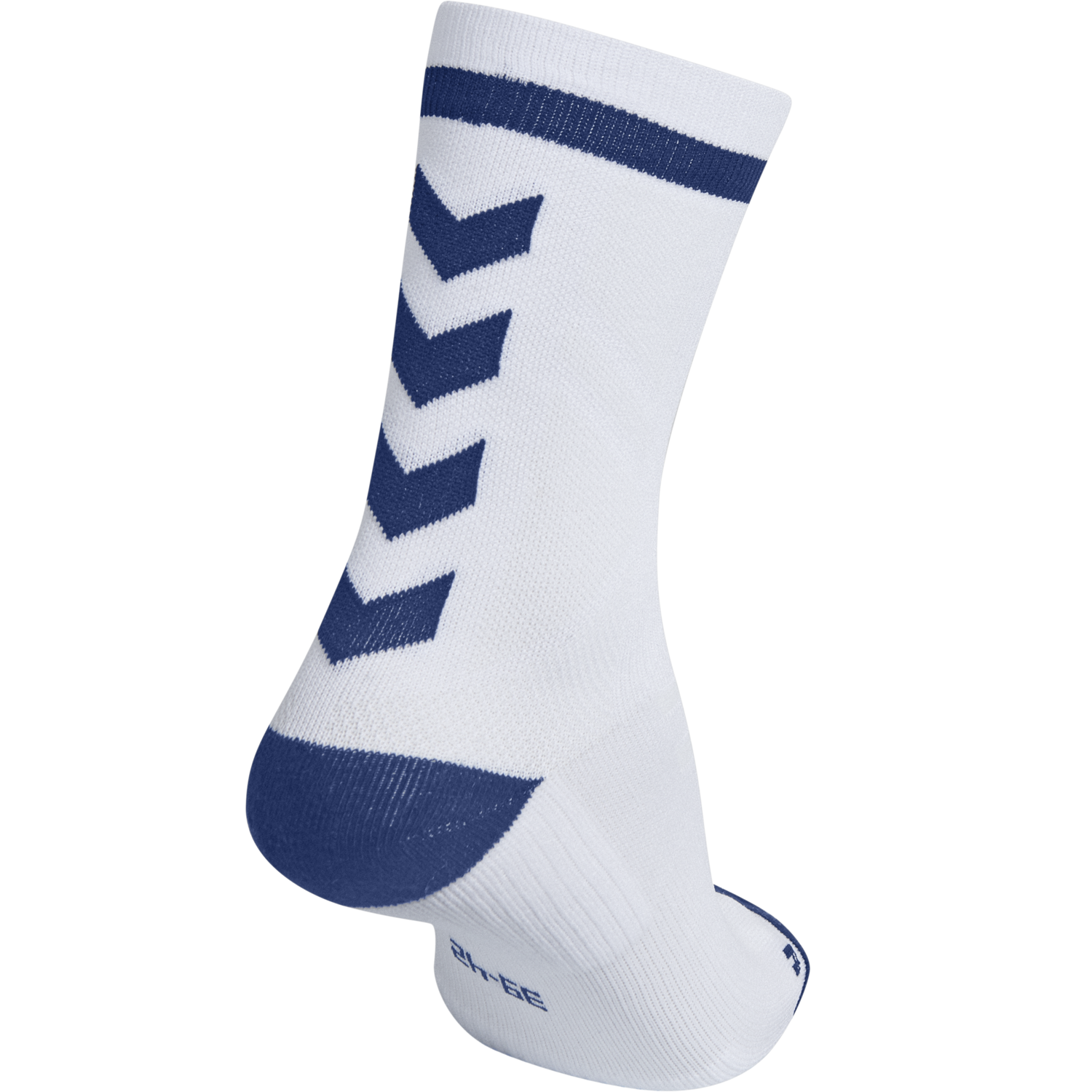 ELITE INDOOR SOCK LOW, WHITE/TRUE BLUE, packshot