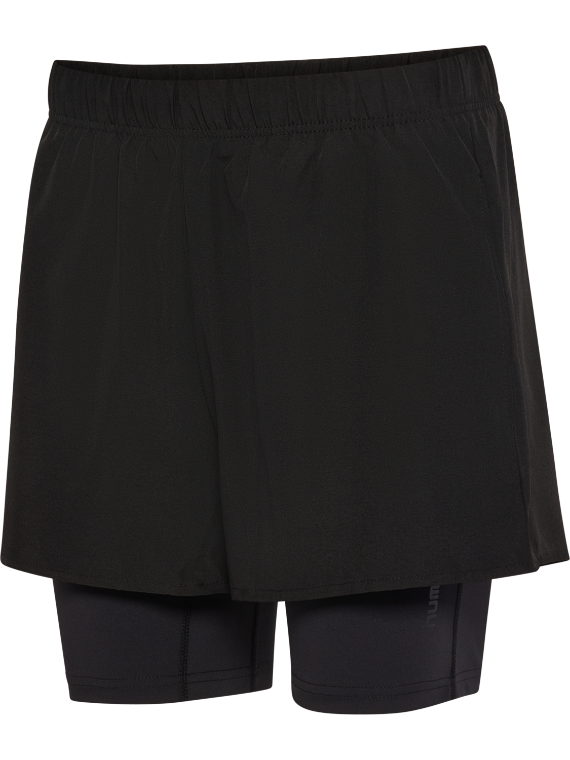 hmlHIIT INTENSITY W 2 IN 1 SHORTS, BLACK, packshot