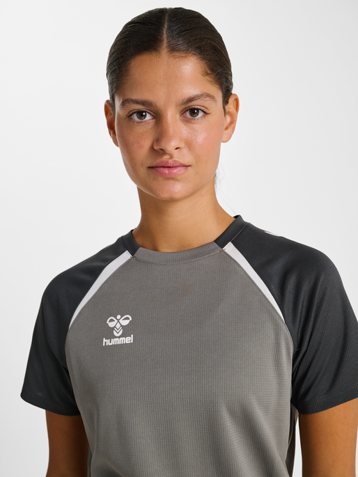 hmlLEAD 2.0 JERSEY S/S WOMAN, STEEL GRAY/ASPHALT, model