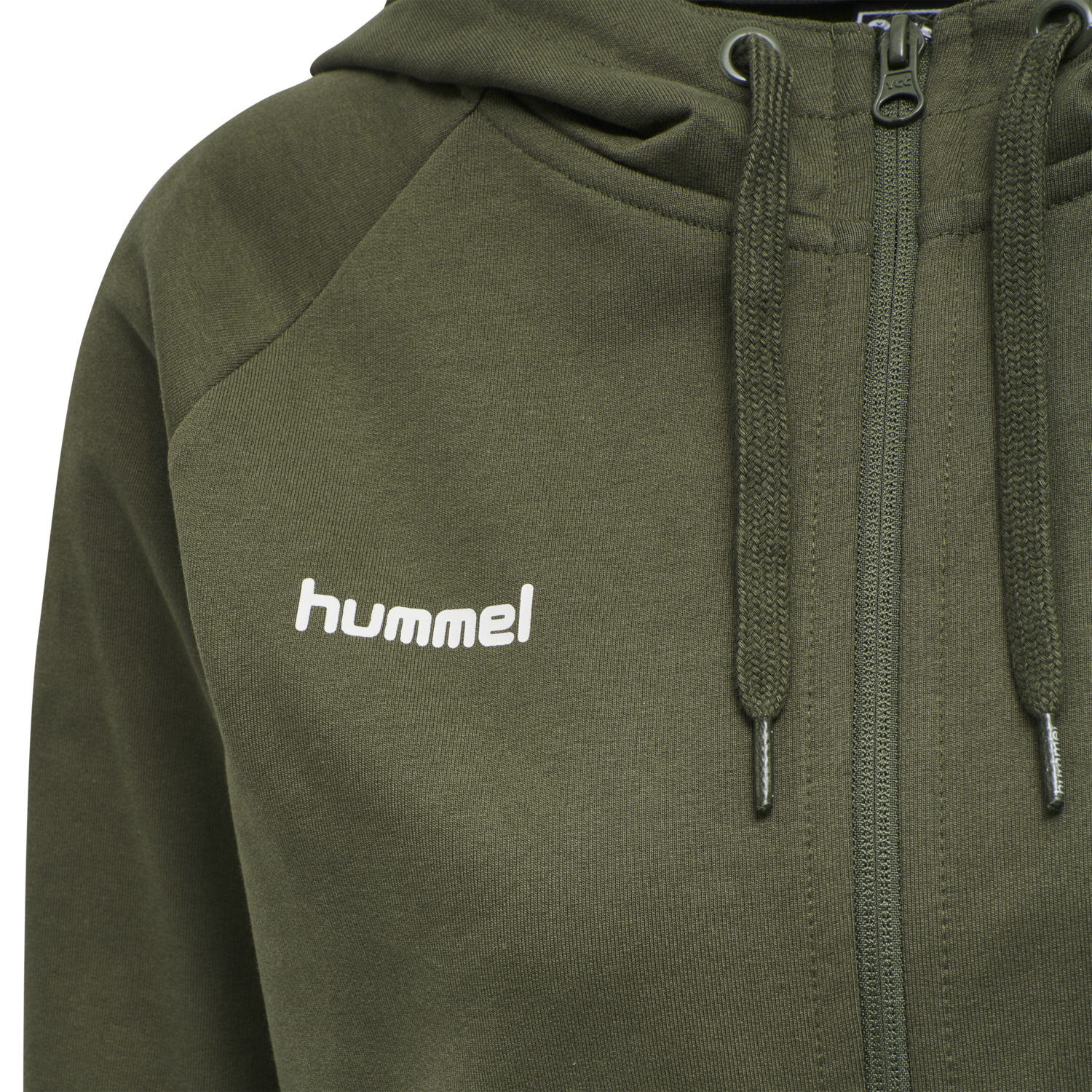 HMLGO COTTON ZIP HOODIE WOMAN, GRAPE LEAF, packshot