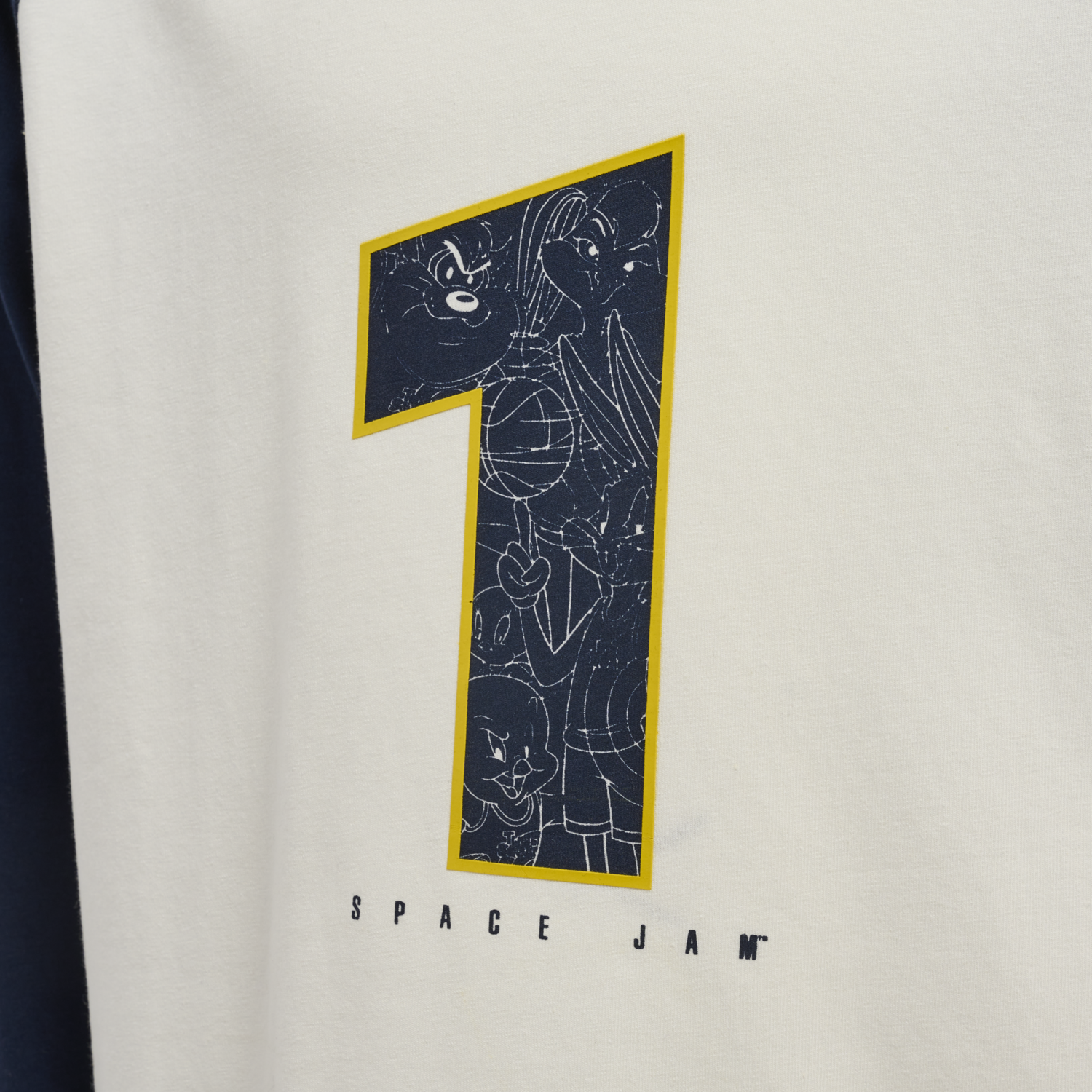 hmlSPACE JAM BOYS T-SHIRT L/S, MARSHMALLOW, packshot