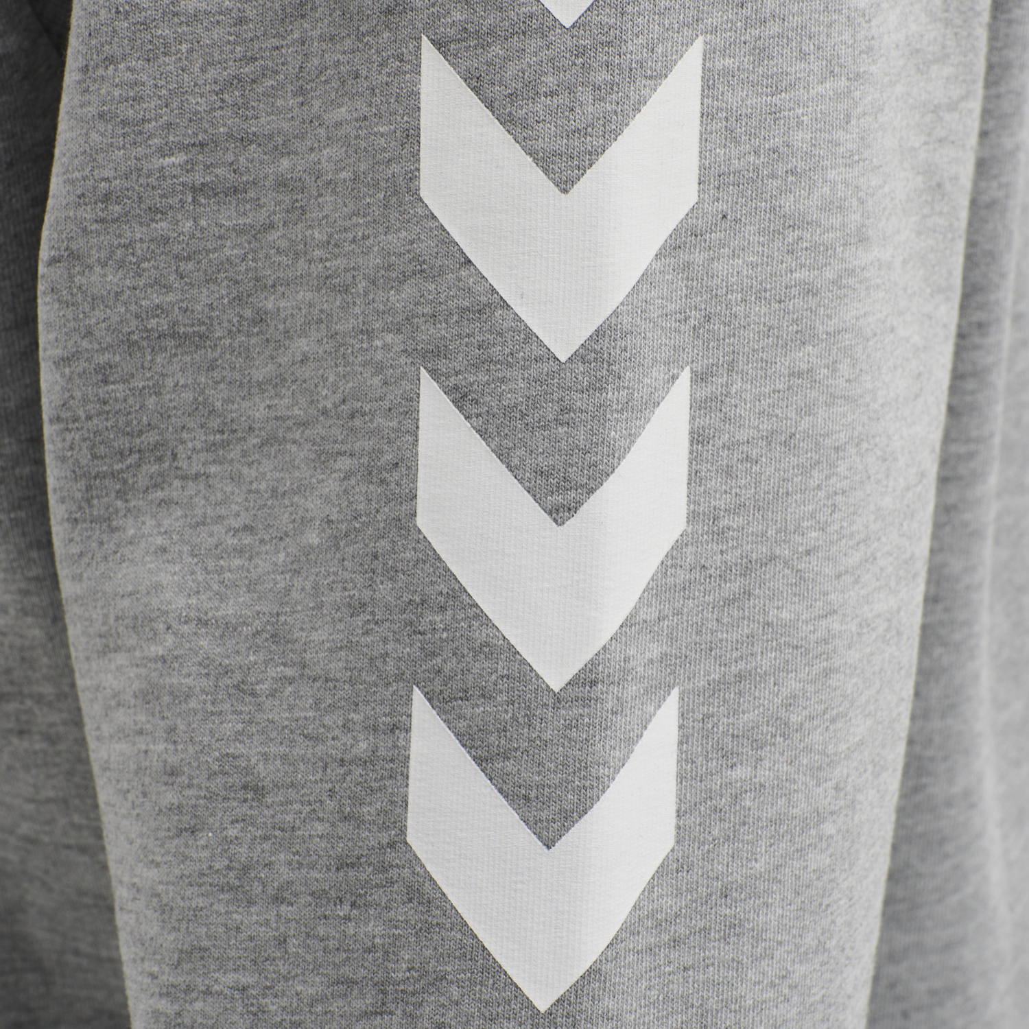 HMLGO COTTON ZIP HOODIE WOMAN, GREY MELANGE, packshot