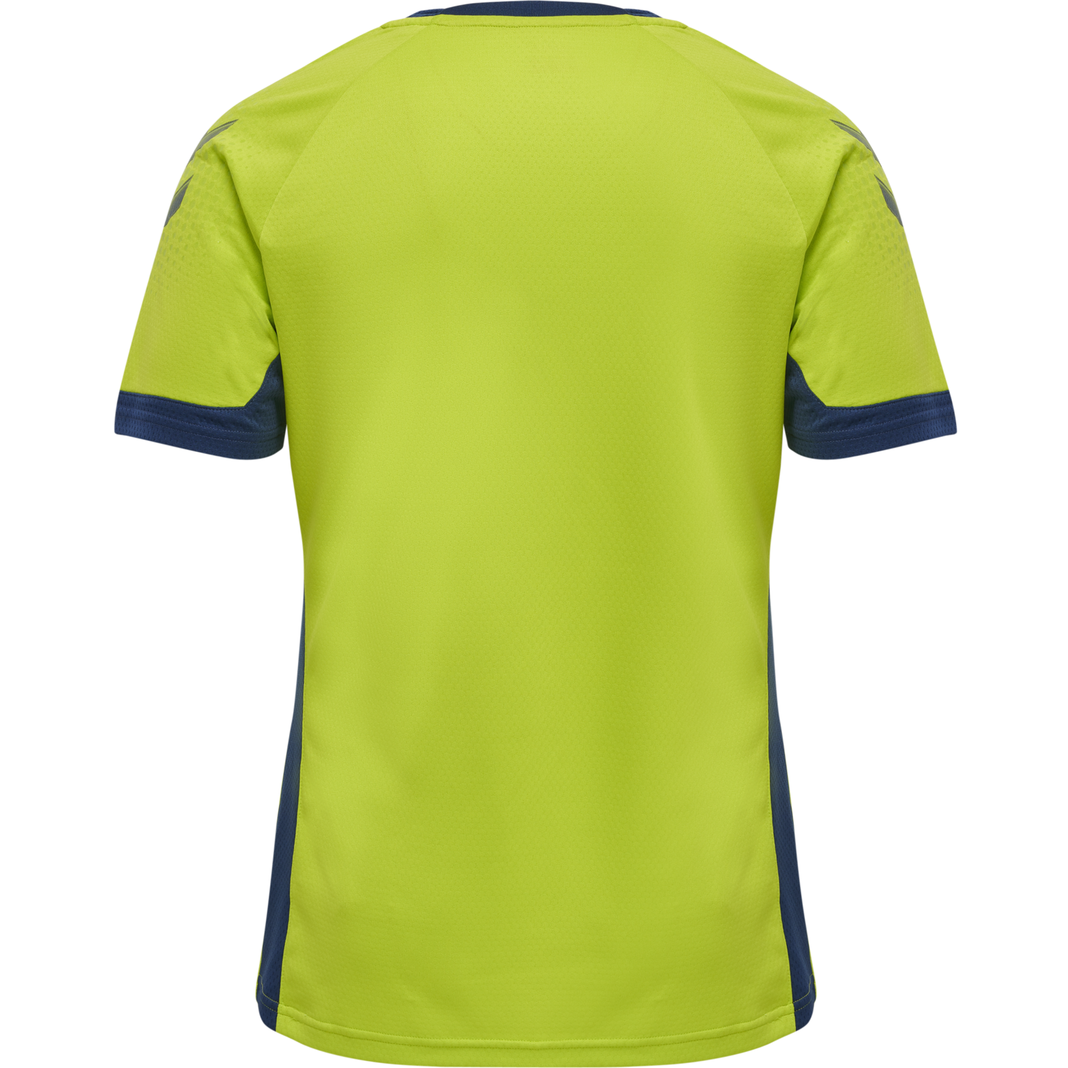 hmlLEAD S/S POLY JERSEY, LIME PUNCH, packshot