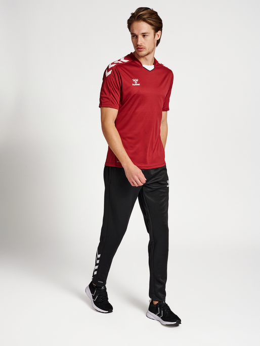 hmlCORE XK POLY PANTS, BLACK/BLACK, model