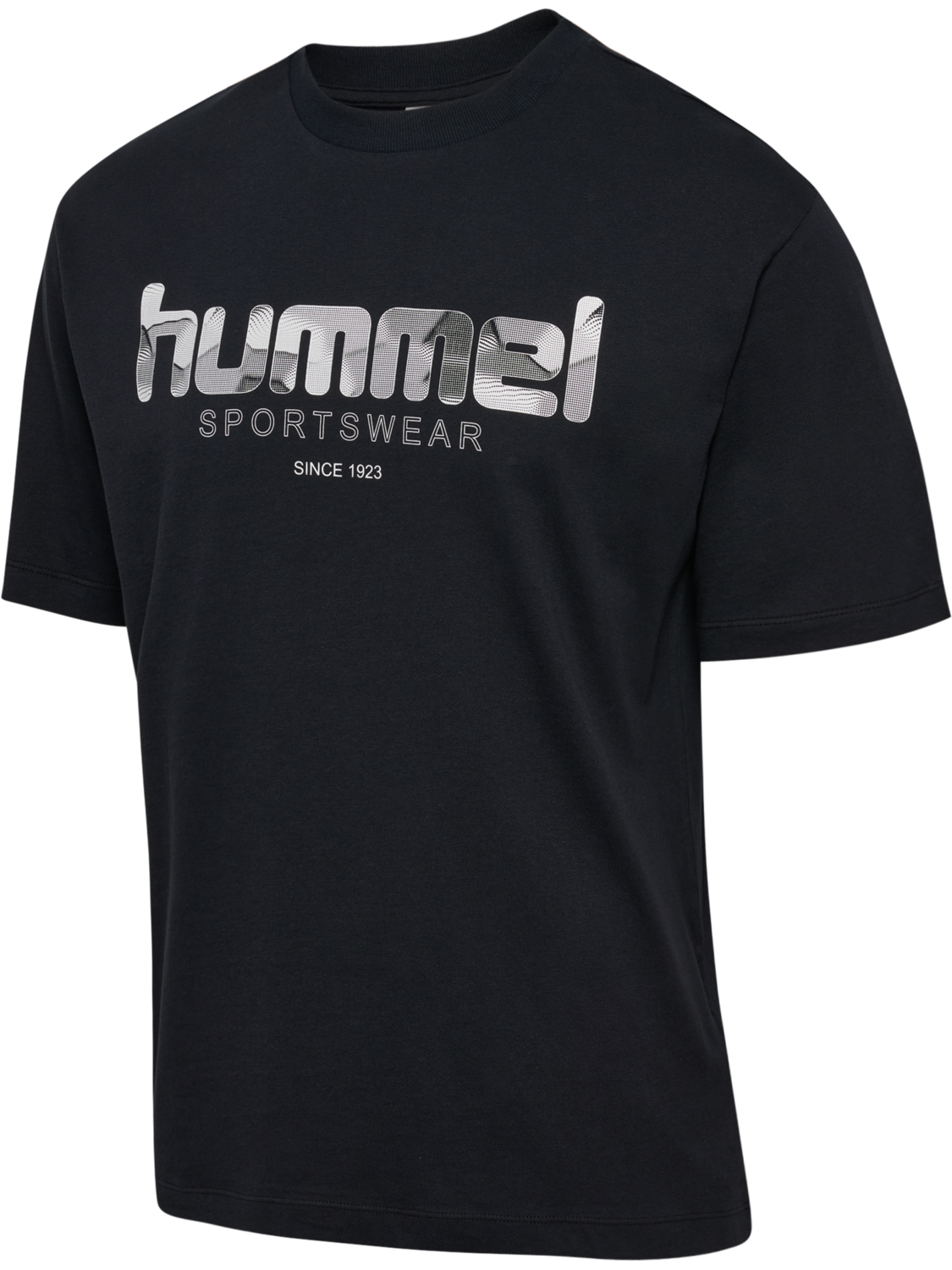 hmlCLUB LOGO T-SHIRT S/S, BLACK, packshot