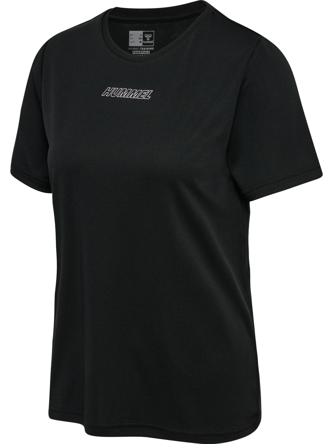 hmlTE TOLA T-SHIRT, BLACK, packshot