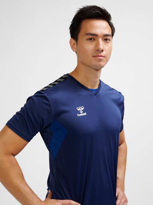 hmlAUTHENTIC PL JERSEY S/S, MARINE, model