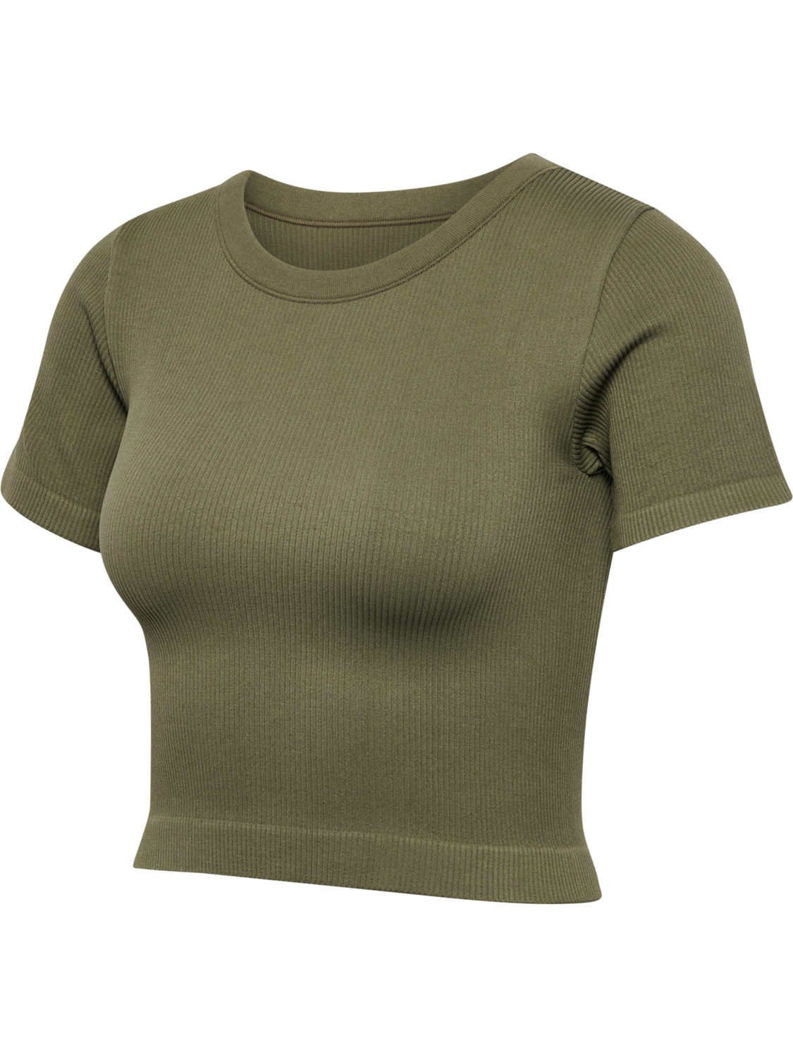hmlPULSE SEAMLESS RIB W T-SHIRT S/S, DUSTY OLIVE, packshot