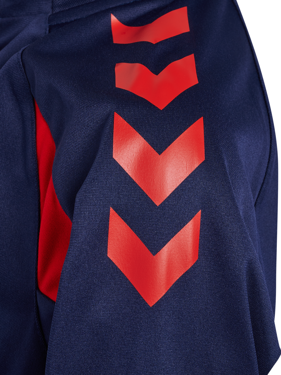 hmlCORE 2.0 TRACK ZIP JACKET KIDS, MARINE/TRUE RED, packshot