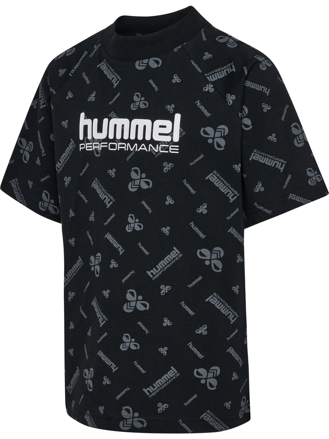 hmlJR DANCE T-SHIRT S/S, BLACK/EBONY, packshot