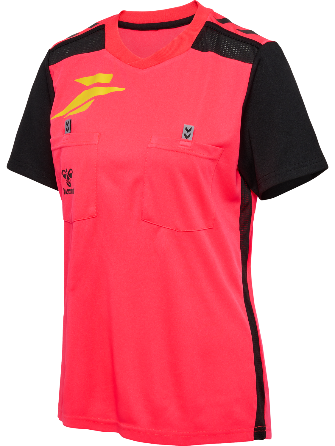FFHB NEW REFEREE JERSEY S/S WO, DIVA PINK WO SPONSOR, packshot