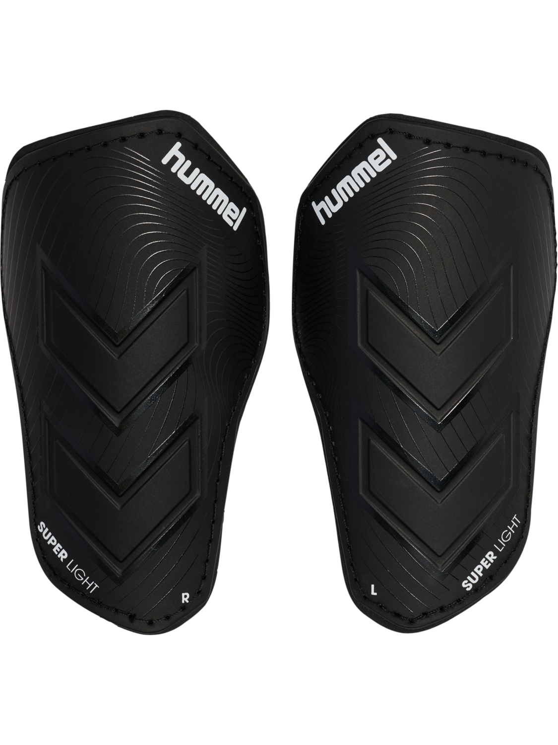 hmlSHIN GUARDS SUPER LIGHT, BLACK/BLACK/WHITE, packshot