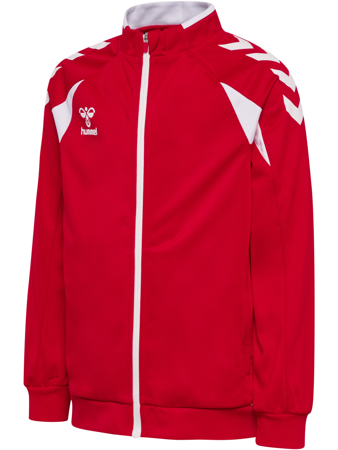 hmlCORE 2.0 TRACK ZIP JACKET KIDS, TRUE RED/WHITE, packshot