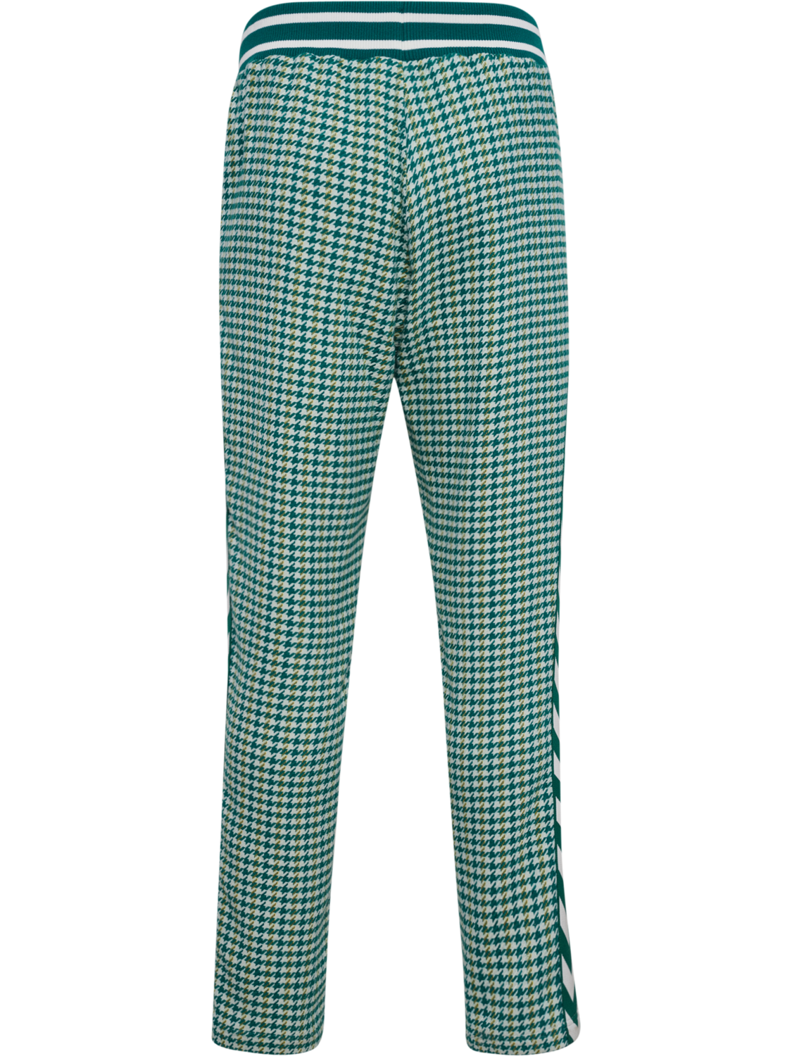 Pepita Woven Logotape Trackpants, YELLOW/LIGHT BLUE/TEAL, packshot