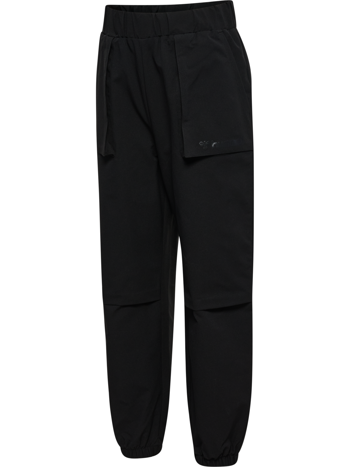 hmlJR STREET TRACKSUIT CARGO PANTS, BLACK BEAUTY, packshot