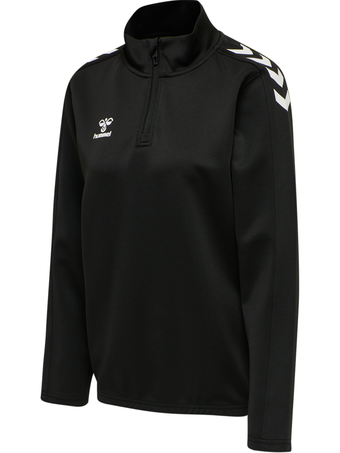 hmlCORE XK HALF ZIP SWEAT WOMAN, BLACK/BLACK, packshot