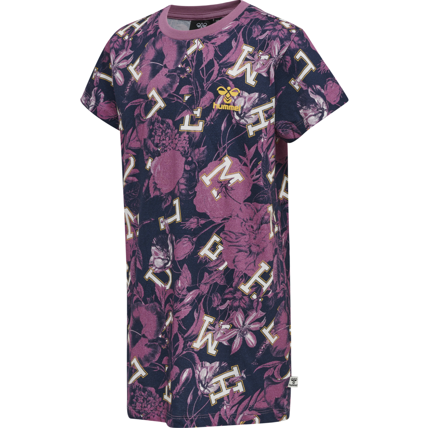 hmlDRAMA T-SHIRT DRESS S/S, BORDEAUX, packshot