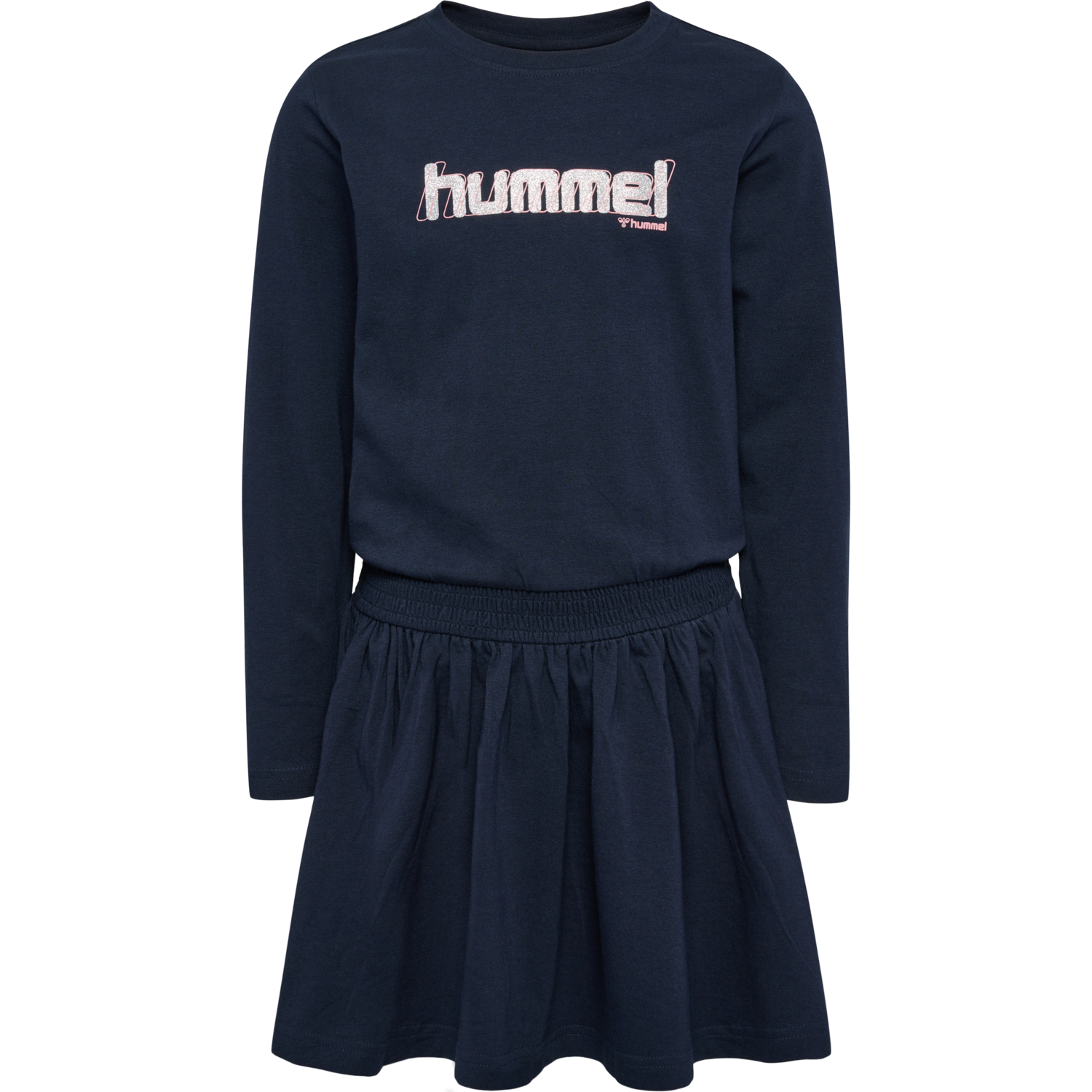 hmlARIA DRESS L/S, BLACK IRIS, packshot